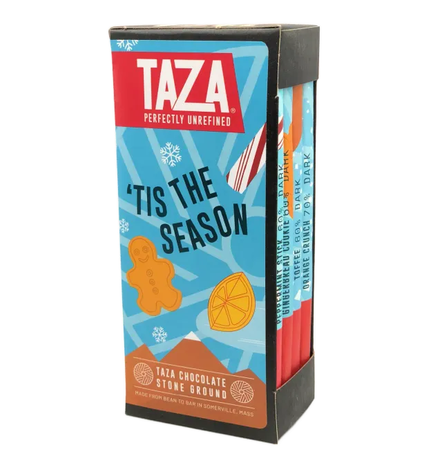 Taza Tis The Season cofanetto cioccolato fondente 4 barrette 284 g