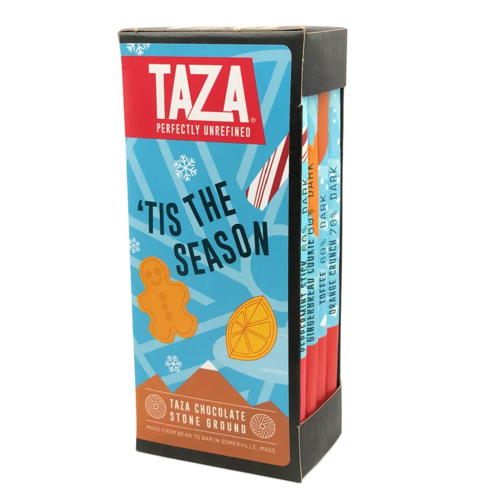 Taza Tis The Season cofanetto cioccolato fondente 4 barrette 284 g