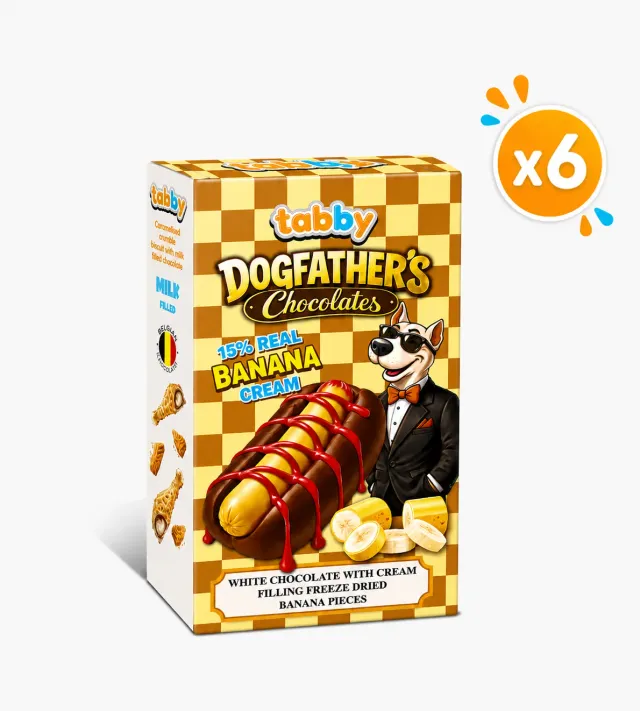 Tabby Dog Fathers Hotdog cioccolato banana 40g x6