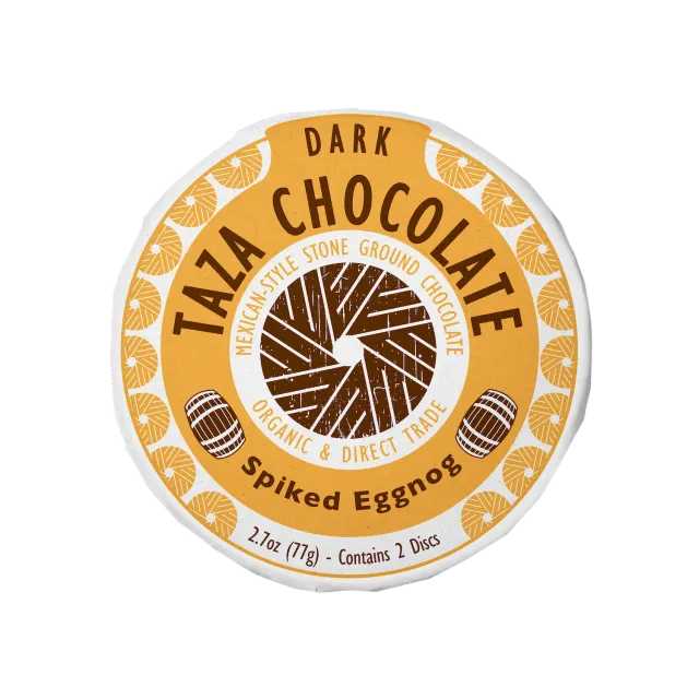 Taza Spiked Eggnog disco cioccolato fondente 55% 76 g