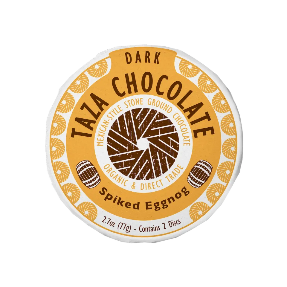 Taza Spiked Eggnog disco cioccolato fondente 55% 76 g