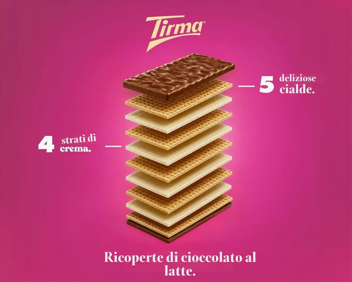 Tirma Wafer cioccolato al latte 35 barrette 752,5g
