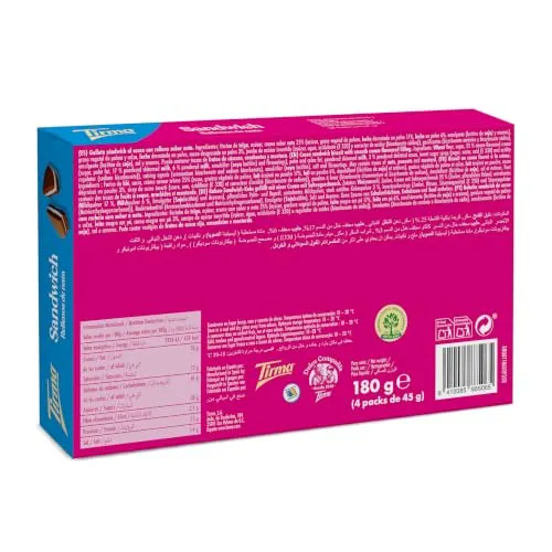 Tirma Sandwich biscotti ripieni crema 180 g 4 monoporzioni