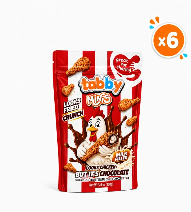 Tabby Caramelised Minis cioccolato caramello 100g x6