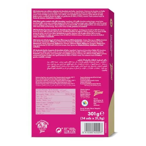 Tirma Wafer Ricoperti Cioccolato al Latte 14 pz 301 g