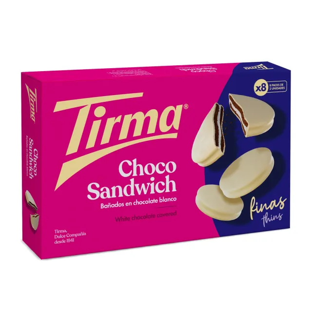 Tirma Sandwich biscotti cioccolato bianco 218 g