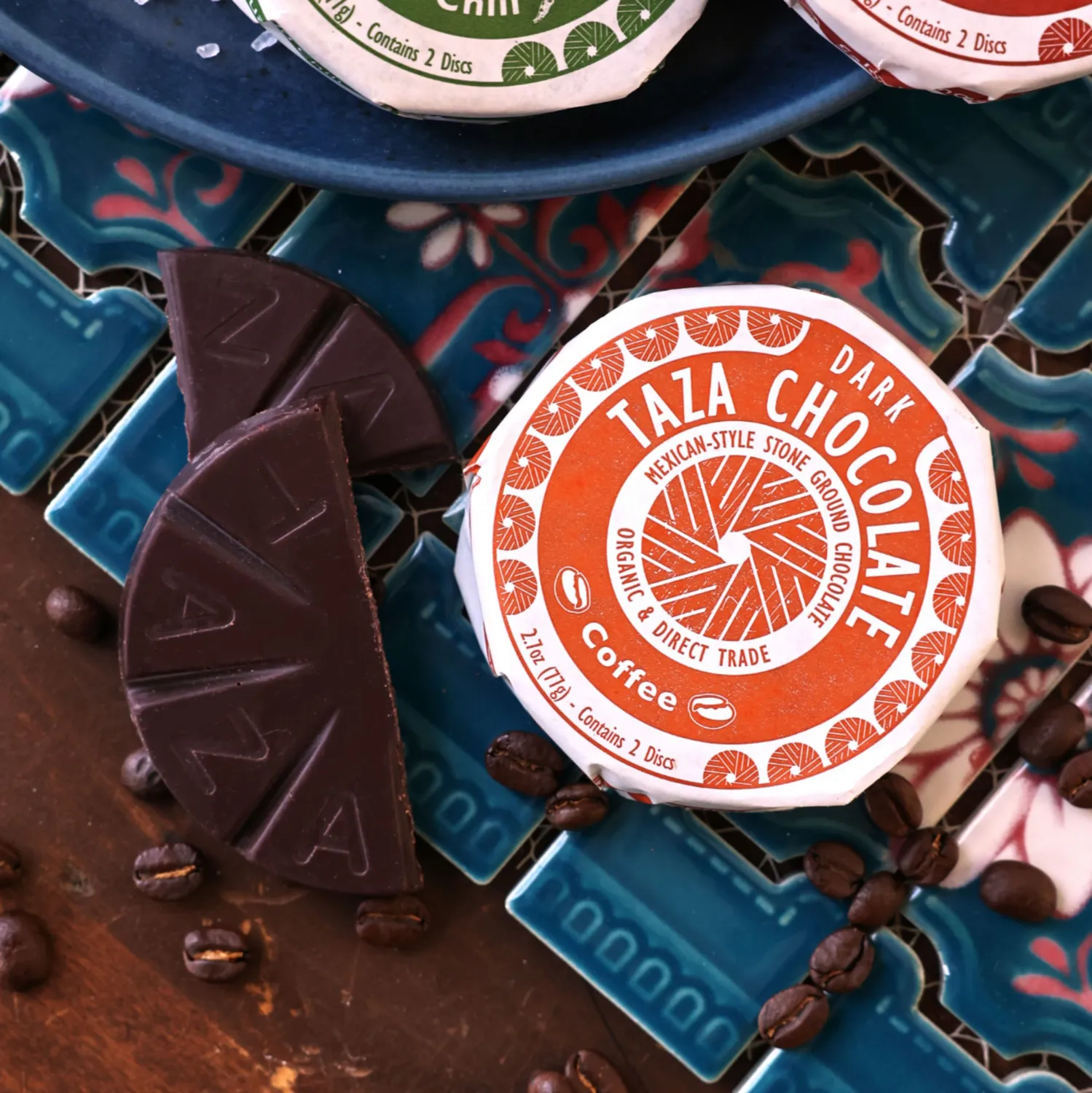 Taza Coffee dischi cioccolato fondente 55% 2 dischi