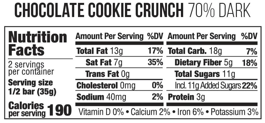 Taza Chocolate Cookie Crunch tavoletta fondente 70% 70 g