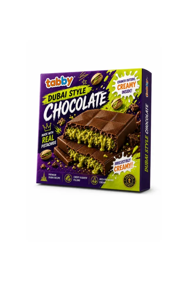 Tabby Chicken Chocolate Dubai Style cioccolato pistacchio 80g