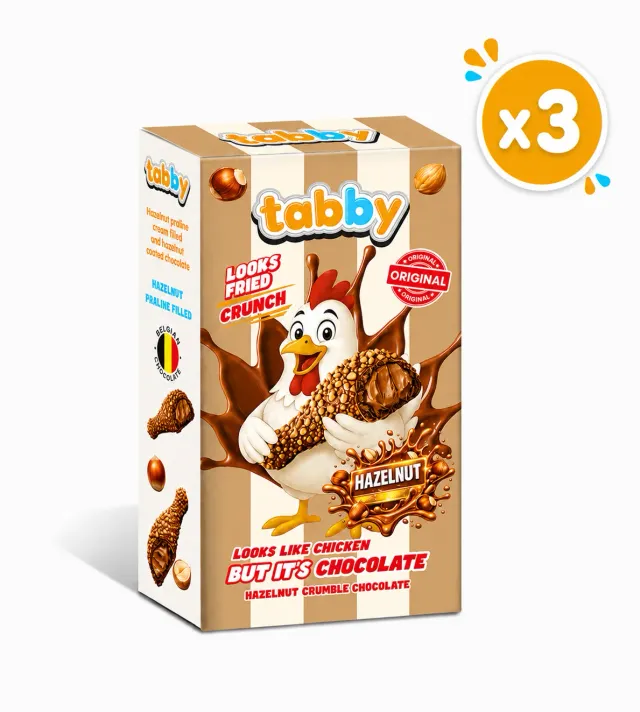 Tabby Hazelnut Drumstick cioccolato 3x50g alla nocciola