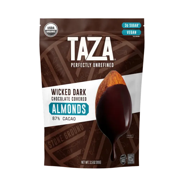 Taza Wicked Dark mandorle cioccolato fondente 99 g