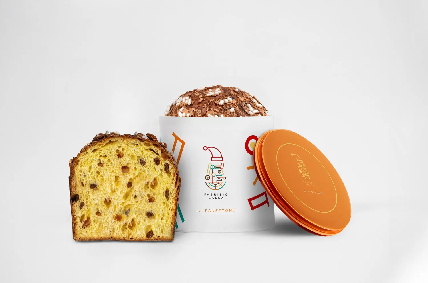 Fabrizio Galla Panettone Mandarino Pesca 500 g senza lattosio