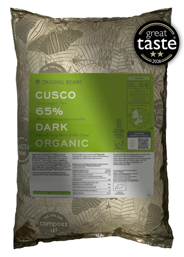 Original Beans Cusco 65% copertura fondente Chuncho Perù