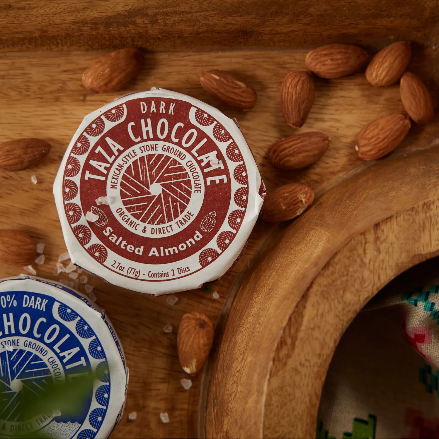 Taza Salted Almond dischi fondente mandorle 76 g