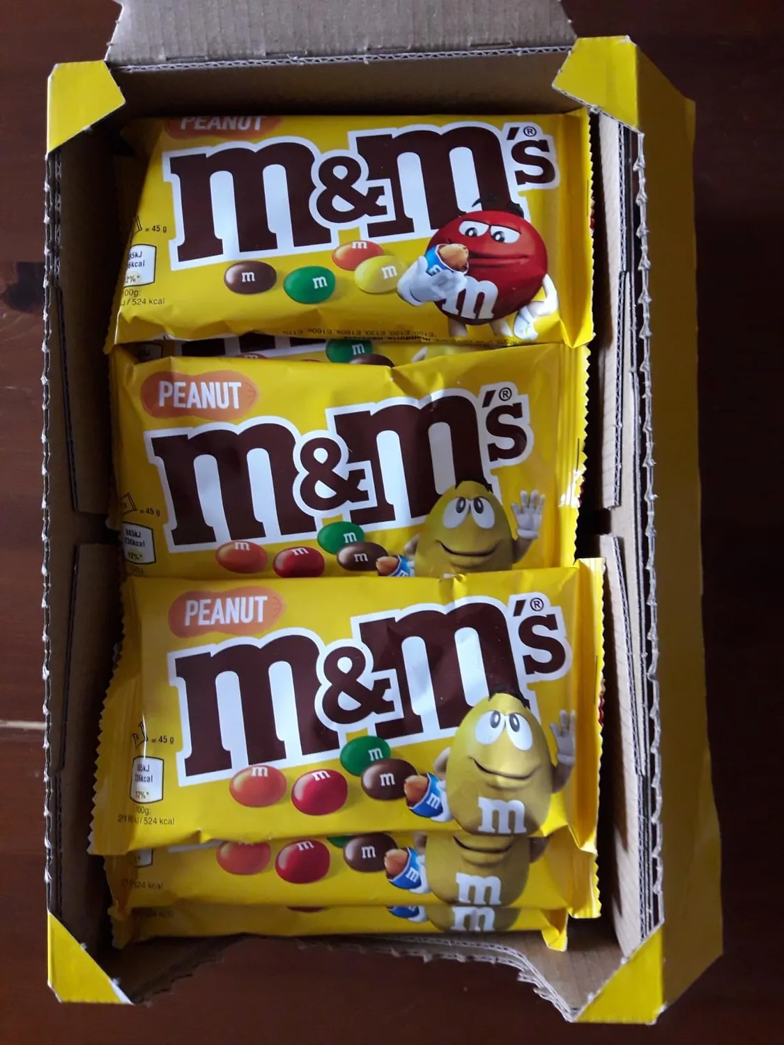 M&M's Peanut confetti cioccolato arachidi 24x45g