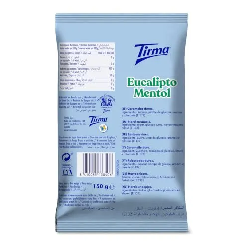 Tirma Eucalipto e Mentolo caramelle 150g balsamiche