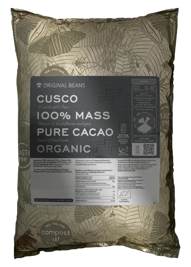 Original Beans Cusco 100% tavoletta fondente 70g puro