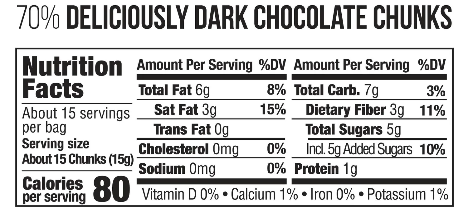 Taza Deliciously Dark 70% chunks fondenti 227 g da forno