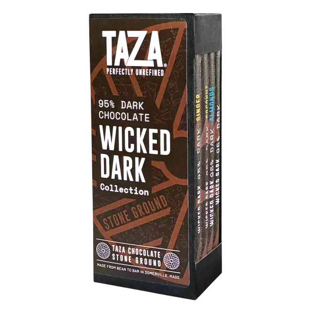 Taza Wicked Dark barretta fondente 95% 4 pezzi