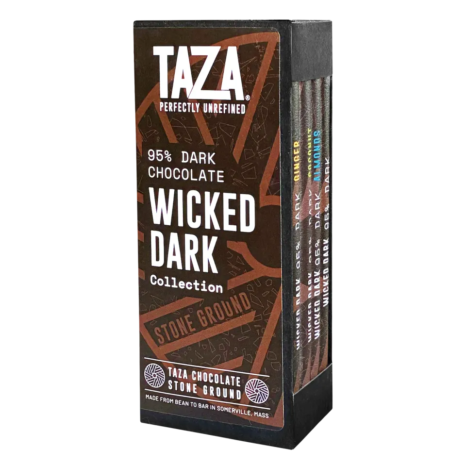 Taza Wicked Dark barretta fondente 95% 4 pezzi