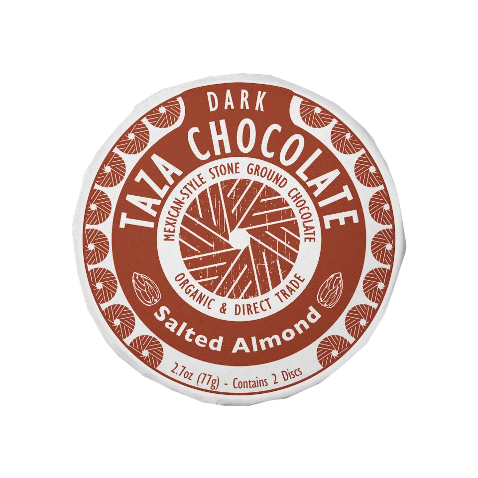 Taza Salted Almond dischi fondente mandorle 76 g