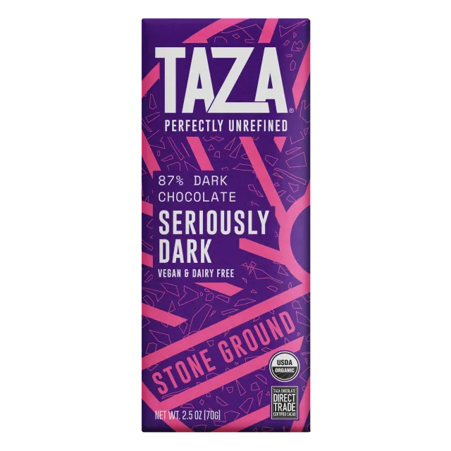 Taza 87% Seriously Dark tavoletta cioccolato fondente 70 g