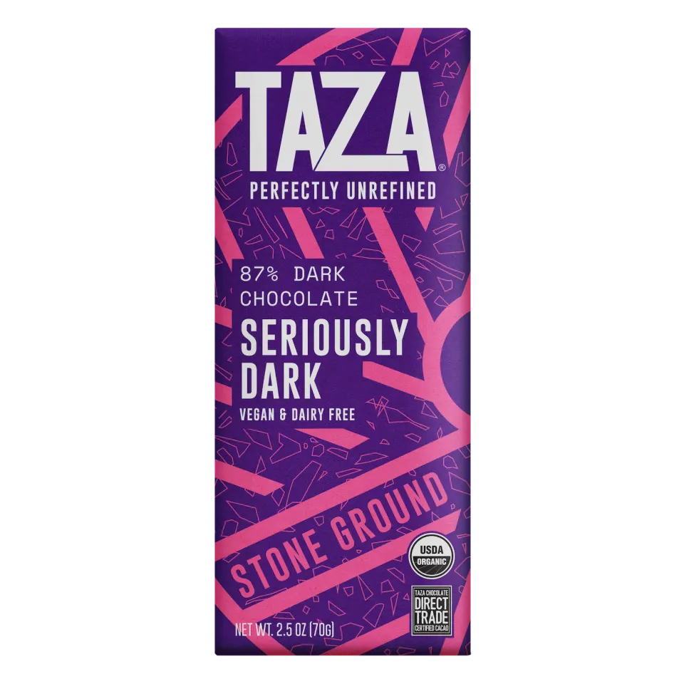Taza 87% Seriously Dark tavoletta cioccolato fondente 70 g