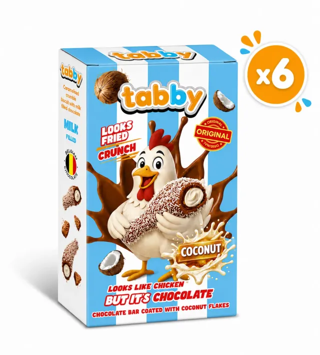Tabby Coconut Drumstick cioccolatini 6x50g al cocco