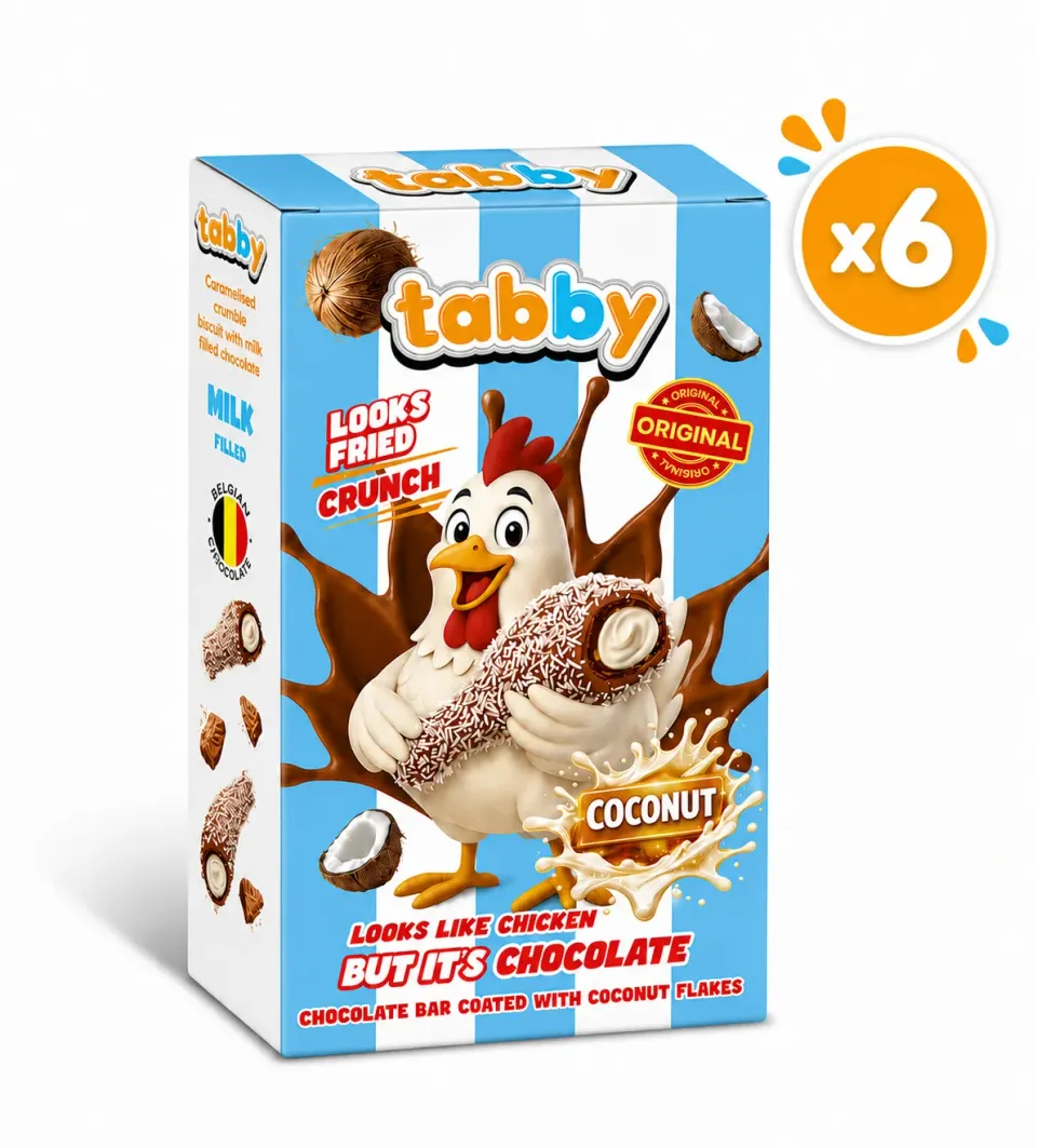 Tabby Coconut Drumstick cioccolatini 6x50g al cocco
