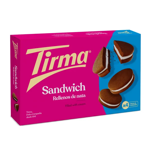 Tirma Sandwich biscotti ripieni crema 180 g 4 monoporzioni