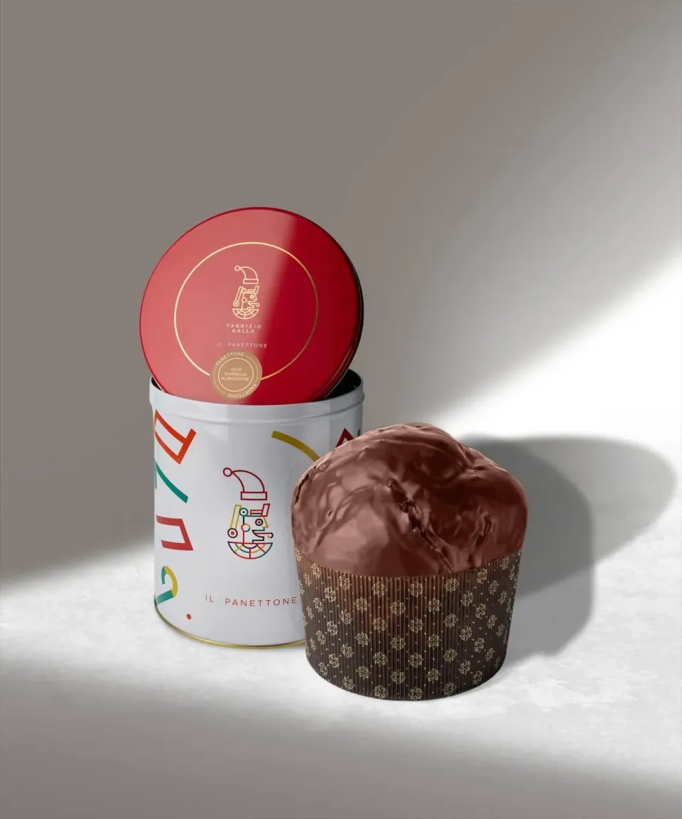 Fabrizio Galla Panettone Gianduia Albicocche fondente