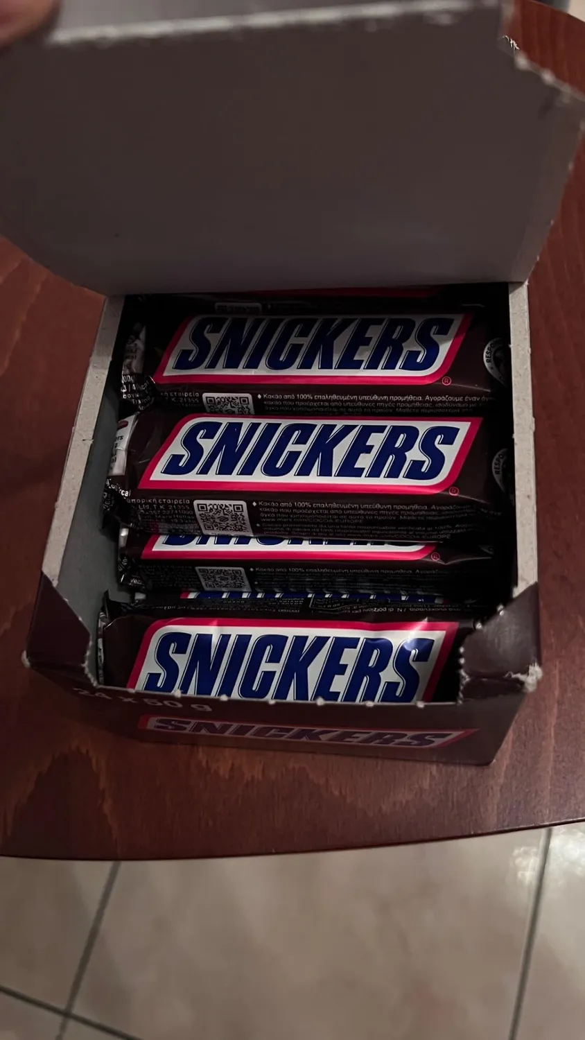 Mars Snickers barrette cioccolato 24x50 g caramello