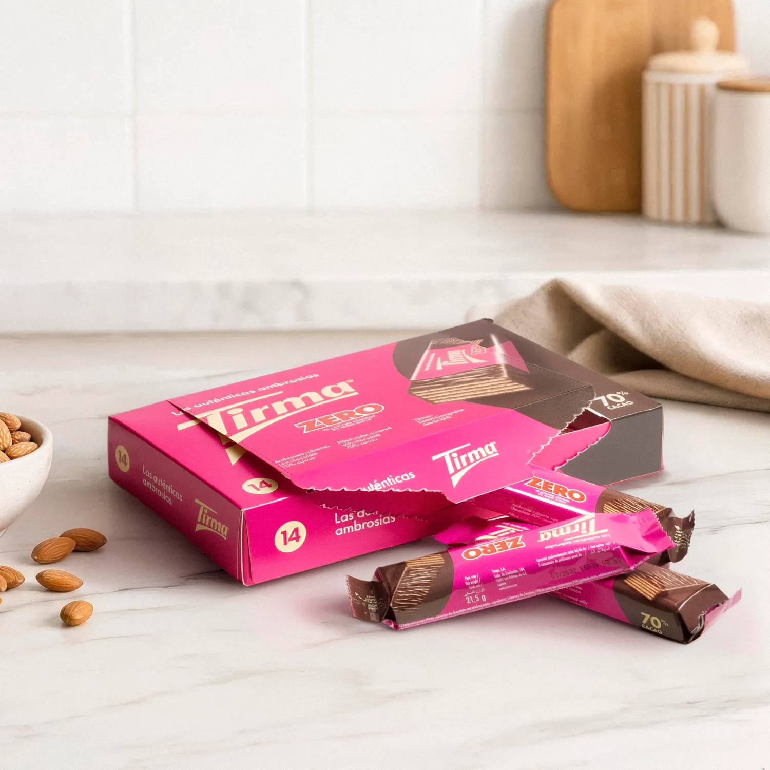 Tirma Zero wafer fondente 70% senza zuccheri 301g