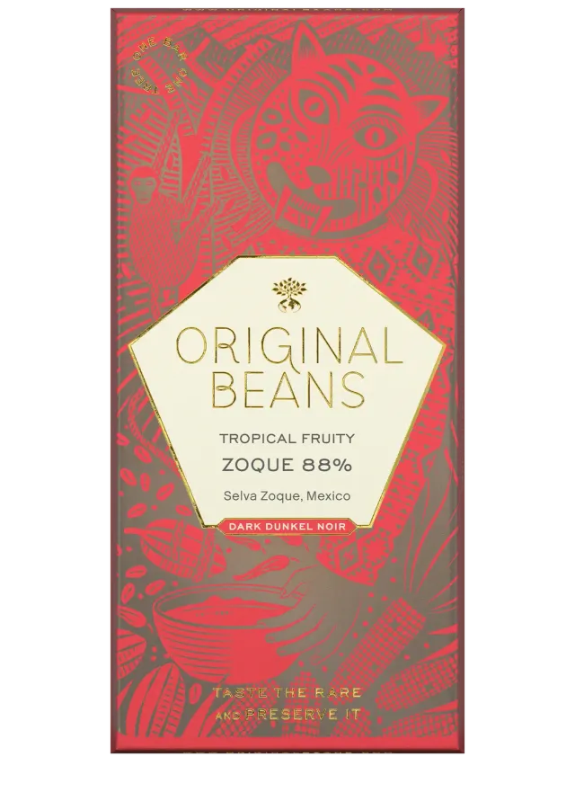 Original Beans Zoque 88% tavoletta fondente extra fondente vegana