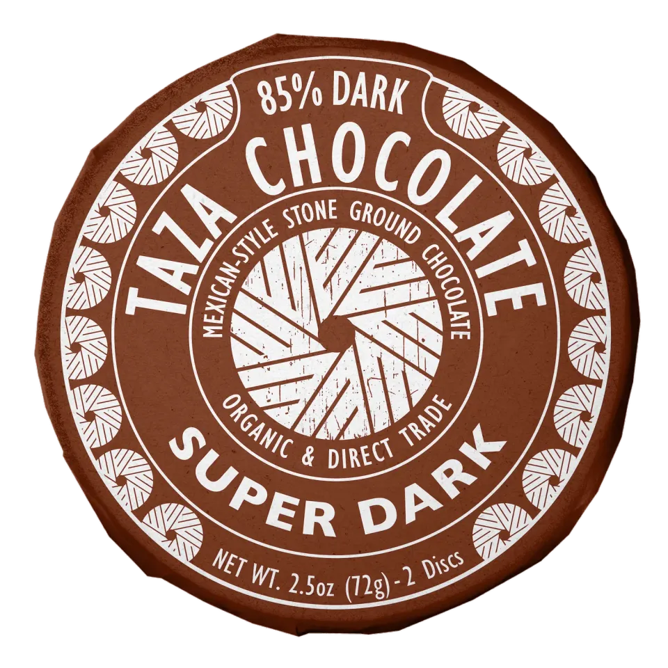 Taza 85% Super Dark dischi 70g extra fondenti