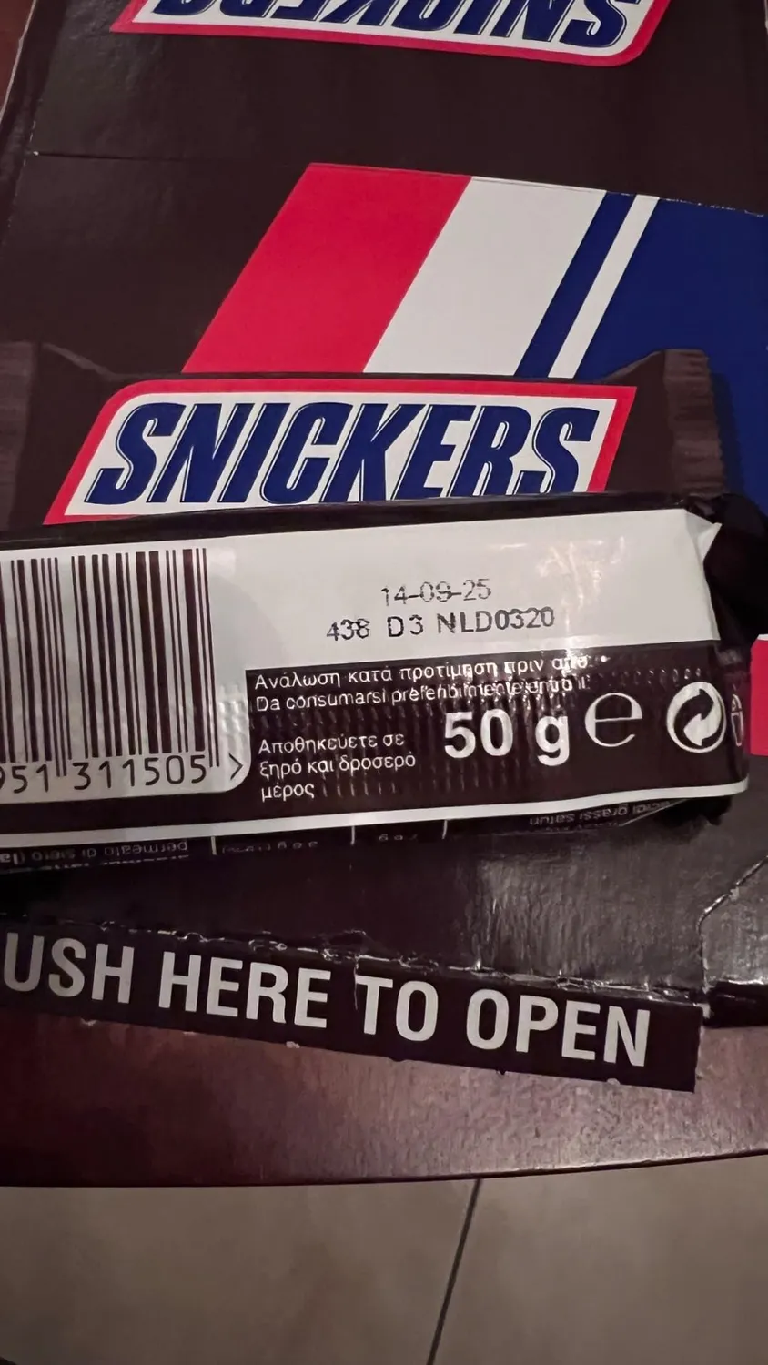 Mars Snickers barrette cioccolato 24x50 g caramello