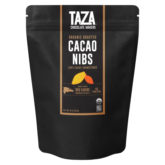 Taza fave di cacao tostate nibs bio da cucina sacchetto