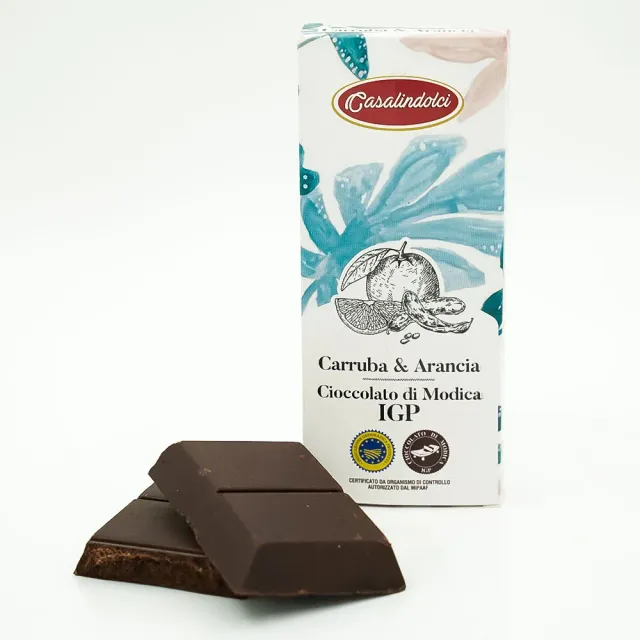 Casalindolci Modica Carruba e Arancia cioccolato fondente