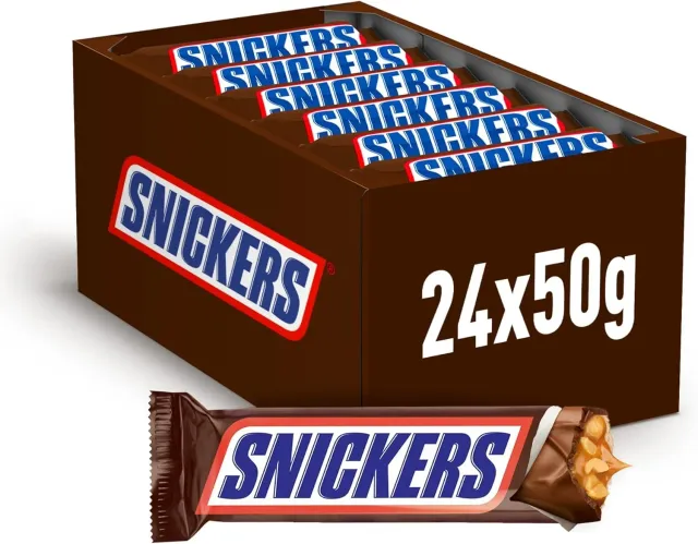Mars Snickers barrette cioccolato 24x50 g caramello