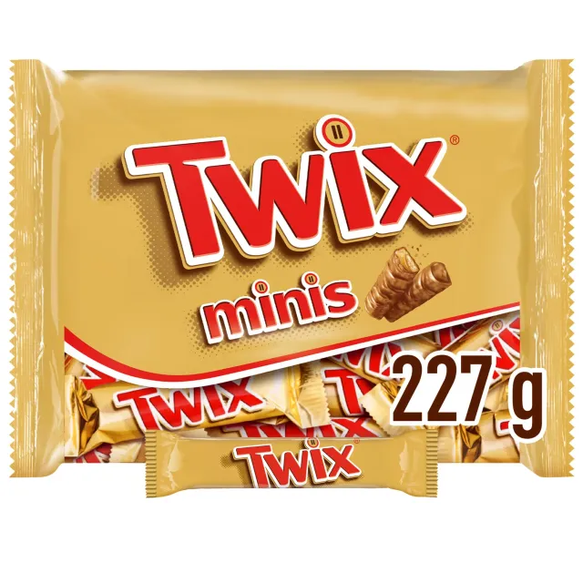 Twix Minis Barrette Biscotto Caramello 227 g 12 pz