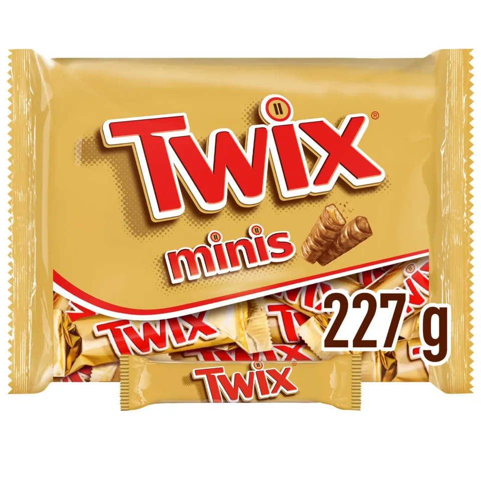Twix Minis Barrette Biscotto Caramello 227 g 12 pz