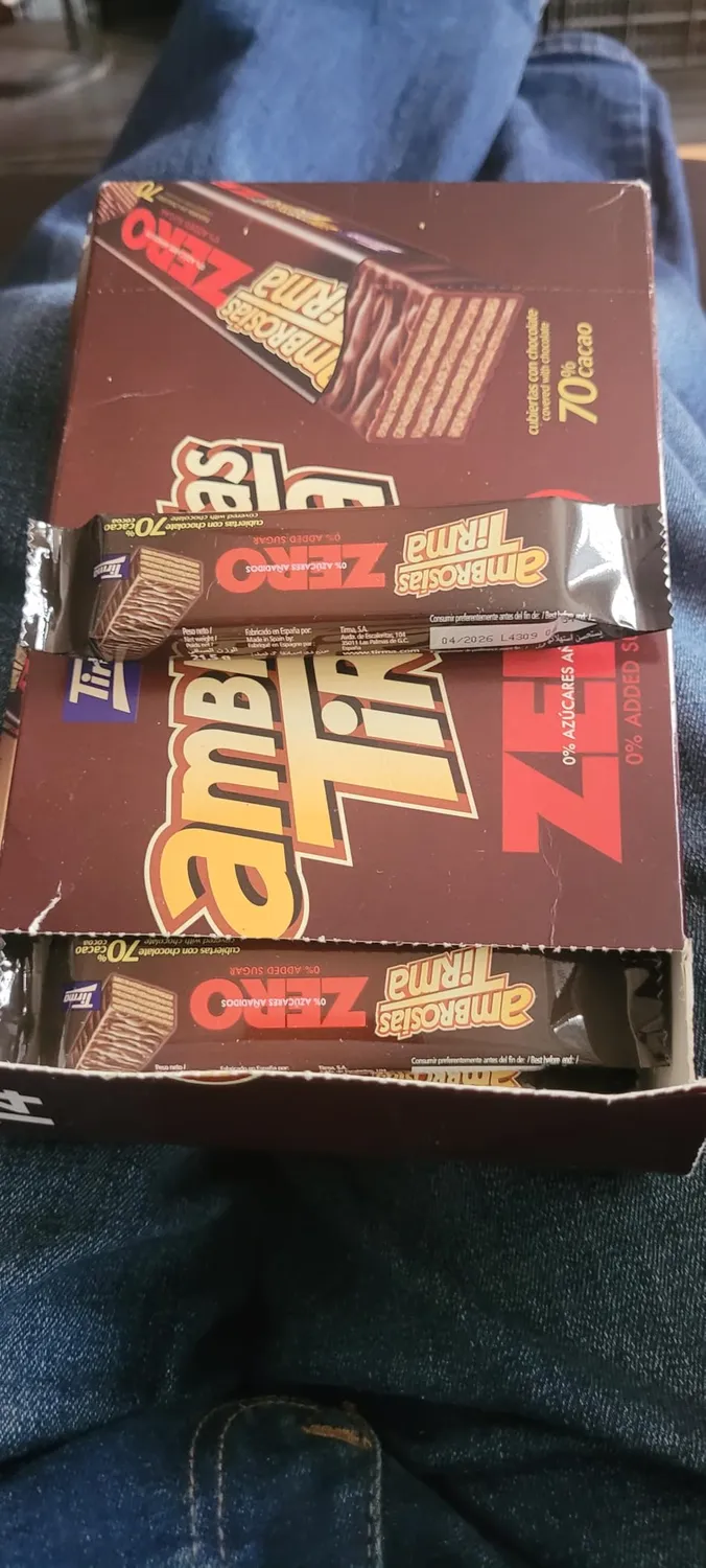 Tirma Zero wafer fondente 70% senza zuccheri 301g