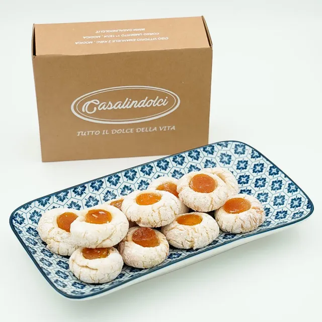 Casalindolci Arancetti biscotti mandorla 50% arancia candita