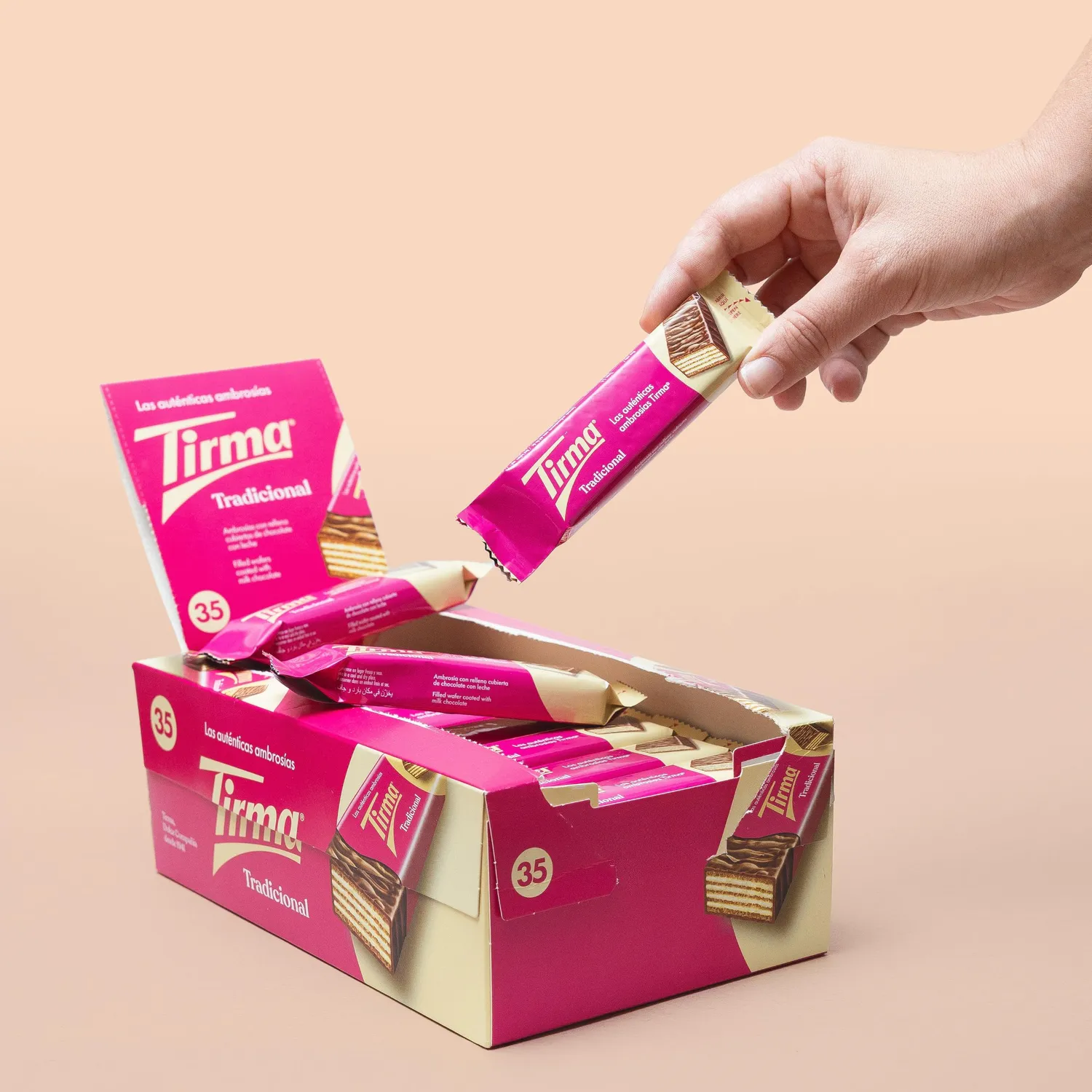 Tirma Wafer cioccolato al latte 35 barrette 752,5g