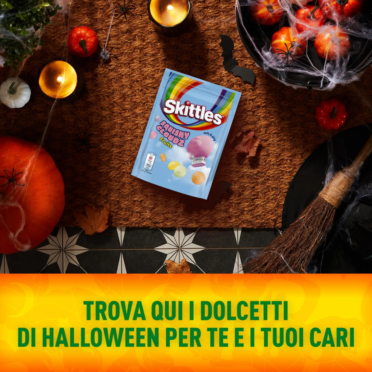 Mars Skittles Squishy Cloudz caramelle frutta 18x94g