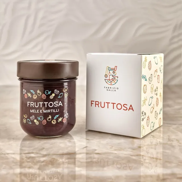 Fabrizio Galla Fruttosa Mele Mirtilli confettura 200 g