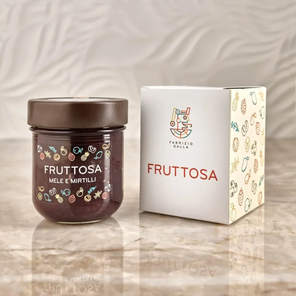 Fabrizio Galla Fruttosa Mele Mirtilli confettura 200 g