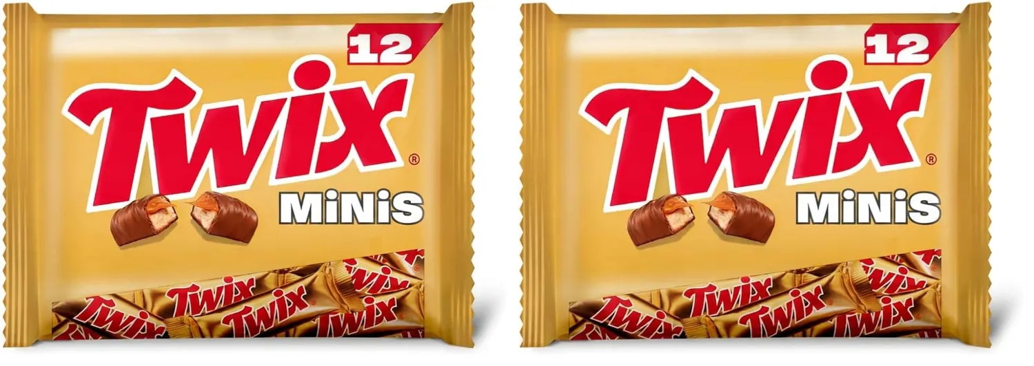 Twix Minis Barrette Biscotto Caramello 227 g 12 pz