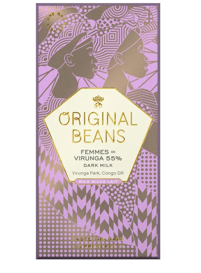 Original Beans Femmes de Virunga 55% tavoletta latte 70g