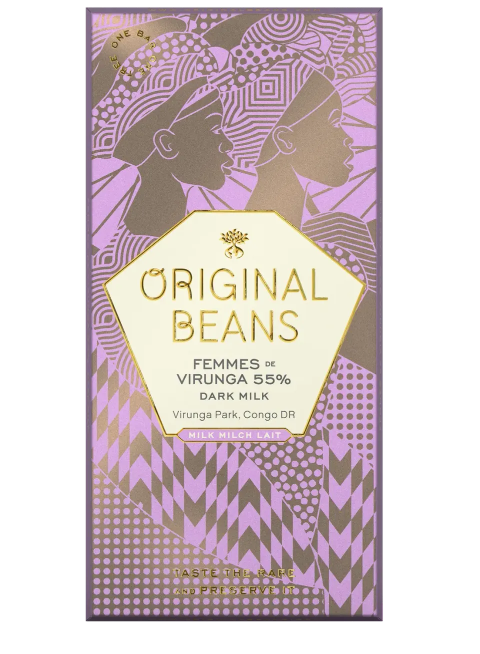 Original Beans Femmes de Virunga 55% tavoletta latte 70g